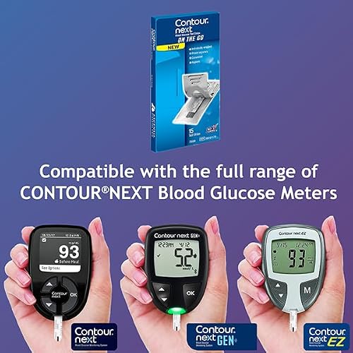 Contour Next Blood Glucose Test Strips for Diabetes – 15 Ct (1 Pack) – Accurate, No Coding, Second-Chance Sampling, Easy Blood Sugar Testing Strips On the Go, Works with All Contour Next Meters - Thumbnail 4