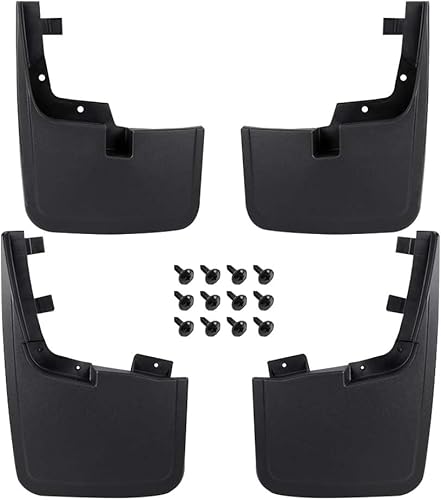 ALLGOOD Protectores contra salpicaduras compatibles con Ford F150 2004-2015 F-150 Pickup delantero y trasero, juego de 4 piezas sin guardabarros