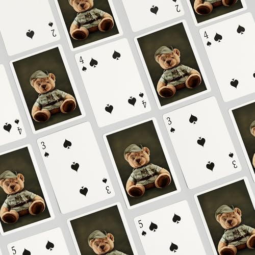 Baraja de cartas Teddy Bear tamaño póker 52 piezas miniatura 4