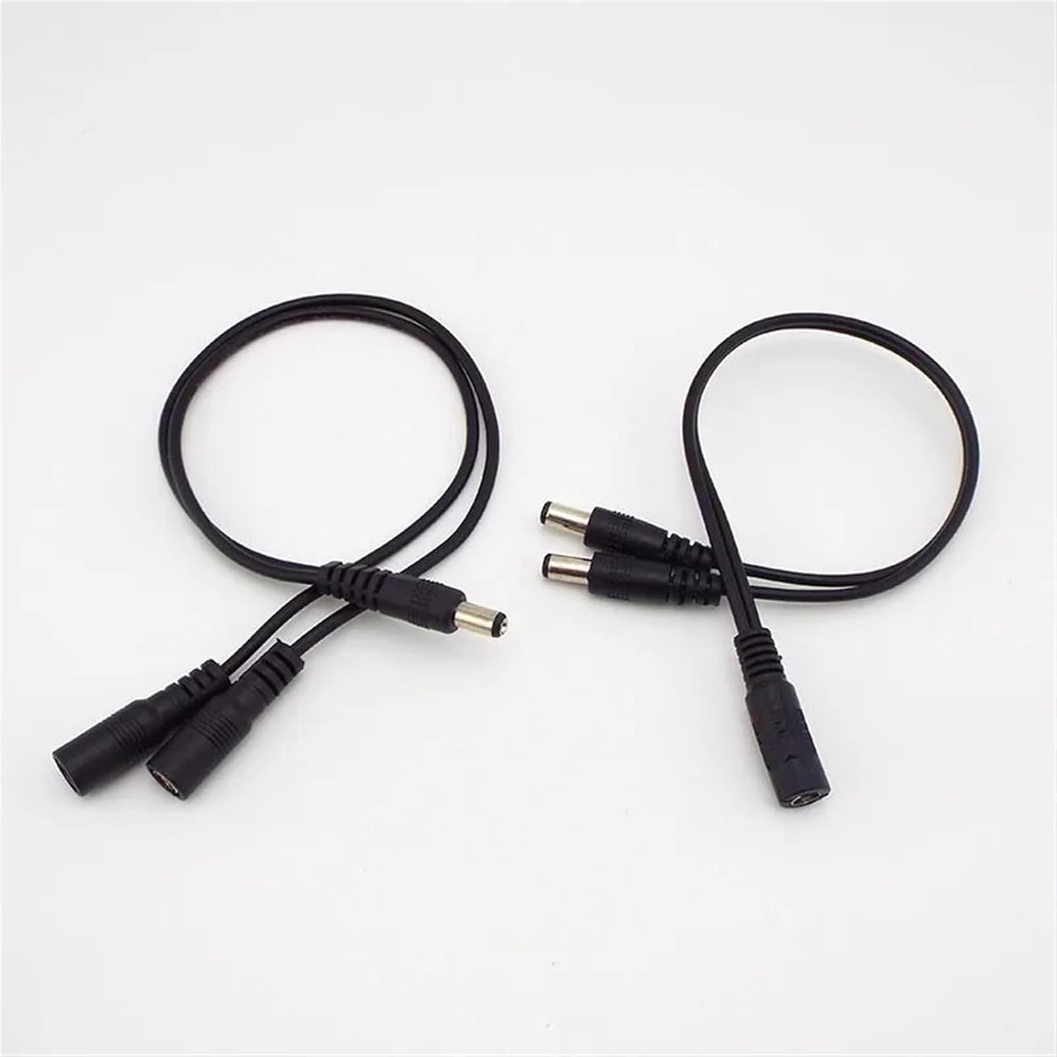 DC 1 Male Female to 2 Male Way Male Female Cable 5.5x2.1mm Power Splitter Connector Extension Cord(1 Male to 2 Female,1pcs)