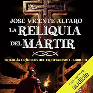 Diseño de la portada del título La reliquia del m&aacute;rtir
