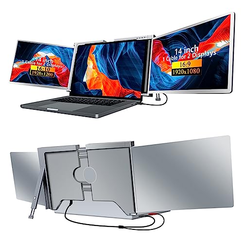 docooler Monitor Triplo per Laptop 14" Full HD