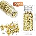 5Pcs Decorative Gold Leaf, Multifunction Gold Flakes Cake Decoration Baking Foil Decor with Plastic Tweezers for Cooking Dessert Steak Decoration Crafts Makeup