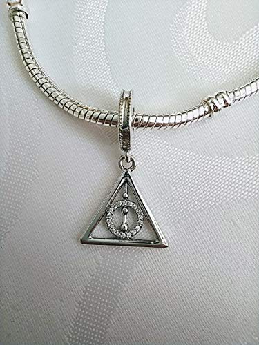 CHARMY'S Deathly Hallows Charm - Sterling Silver Harry Potter Charm Compatible with Pandora Charms for Women, Charm Bracelet & Necklace Charms2