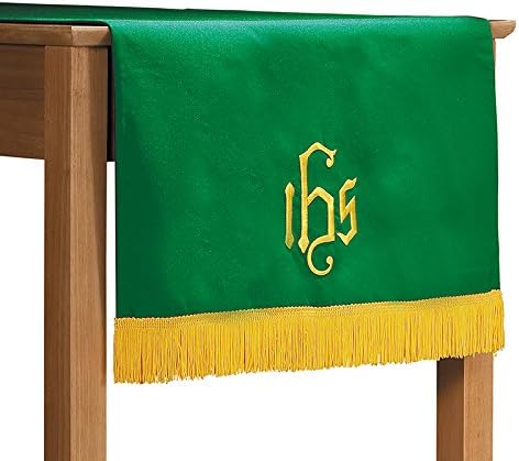 Christian Brands Camino de mesa W/IHS: PRP/Grn