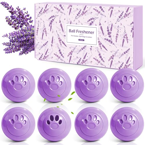 Scent-Hi Balles Désodorisantes, Deodorant Chaussures Anti, 8 Boules, pour des Chaussures, des Casiers, des Sacs de Sport, Verrouillage/Ouverture par Torsion -...