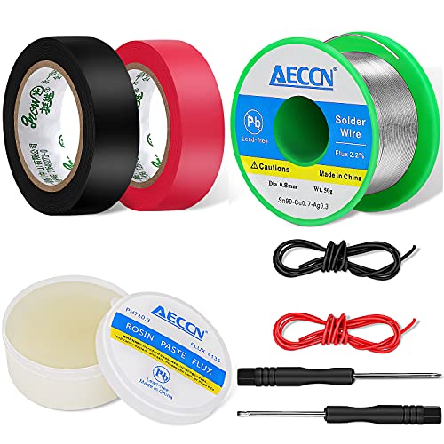 Alambre de Soldar, 0.6mm Hilo de Estaño Para Soldar Con Núcleo de Colofonia Cable y...