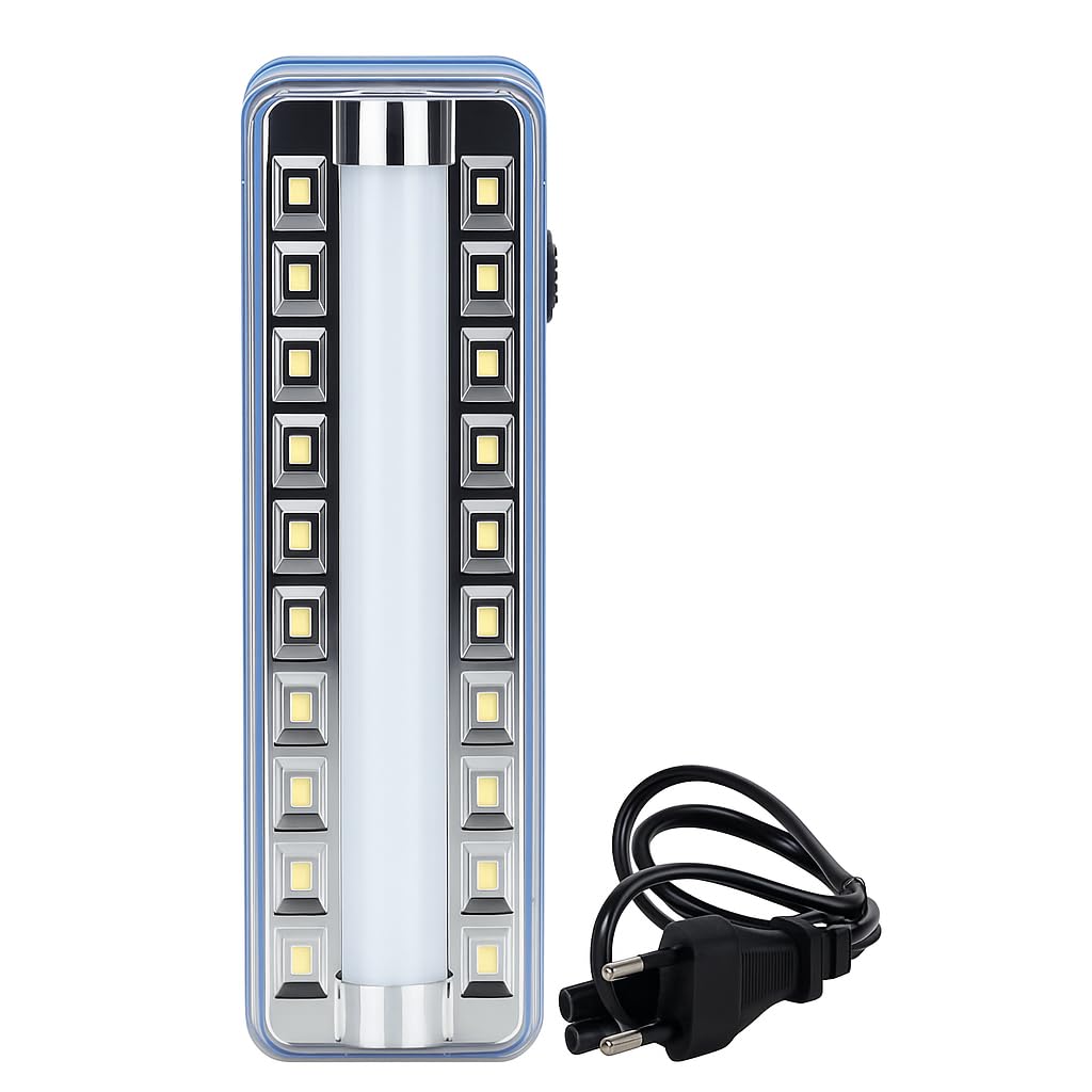Boosty® 75W Rechargeable Tube Light with 20 LED Emergency Lamp – Portable Bright Light with AC Power Cord for Home, Camping, Office & Power Cuts (Solar + Electricity) Emergency Light (Multicolor)-image-35