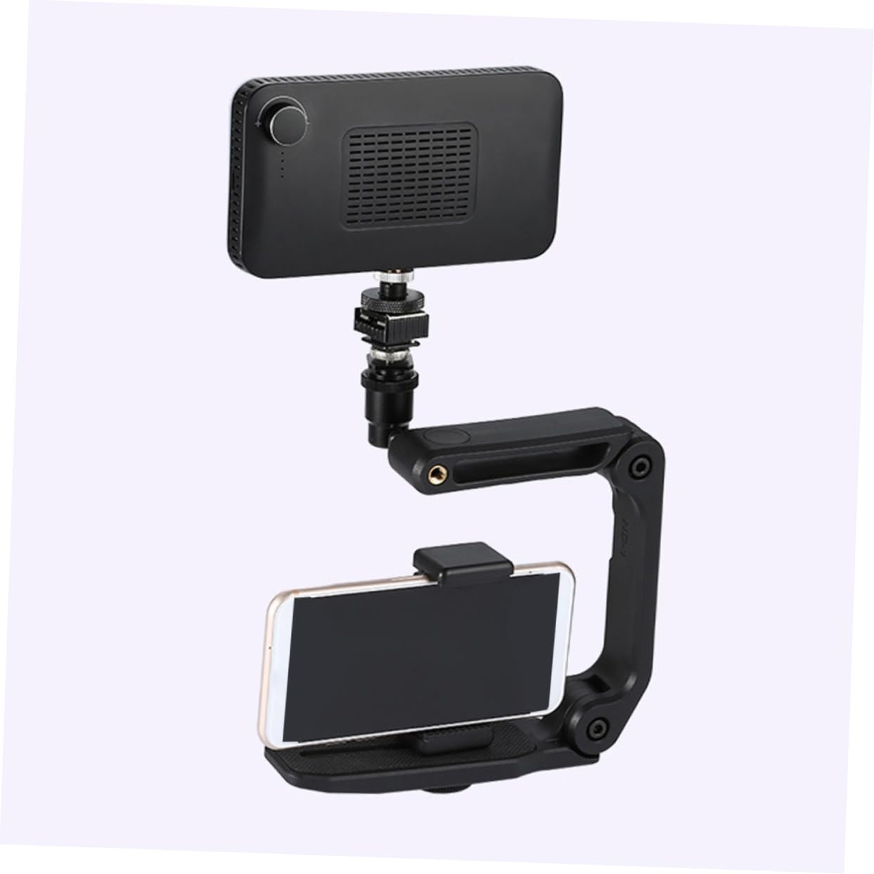 DOITOOL Estabilizador de Cámara Plegable para DSLR, Soporte Estable para Vídeo, Tornillo Estándar 1/4 y Disparo en Ángulo, Negro