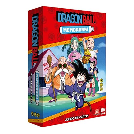 Dragon Ball MEMOARRR - Juego de Mesa de Memoria con Cartas para Mayores de 8 años, 2 a 4 Jugadores