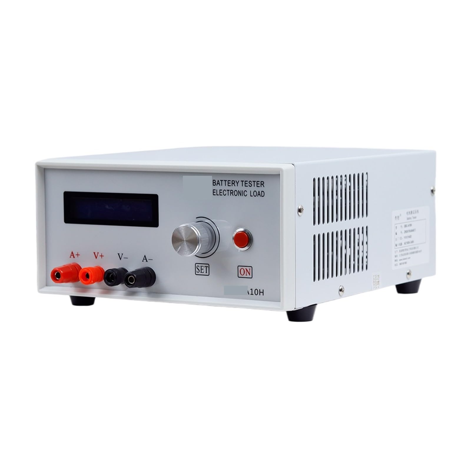 Probador de capacidad batería portátil A10H, comprobador carga y descarga ciclo prueba cabezal potencia electrónica CA 150 W Alta precisión