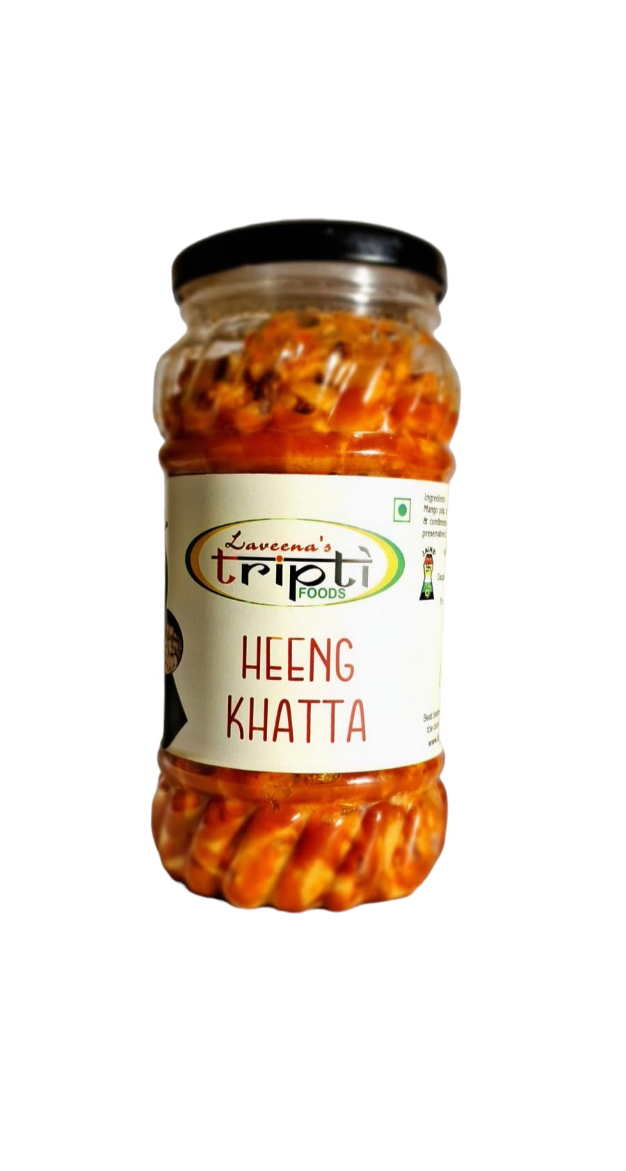 Laveena's Tripti HING KHATTA ACHAR PICKLE 100% homemade, prepared by Jain Aunty, speciality of Meerut(400 Gram, Pack Of 1)
