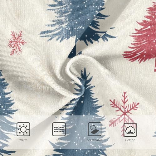 Pattern Toddler Girls Underwear 2t Cotton Girl Panties Cute Red Blue Christmas Trees Beige Kids Undies Briefs3