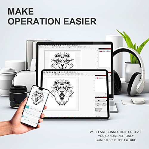 Image of Longer RAY5 Laser Engraver, 10W Output Power, 3.5 inch Color Touch Screen,Working Speed Up to 24000mm /min,Engraving Machine for Wood /Glass /Acrylic /Leather,Working Area: 400 * 400mm