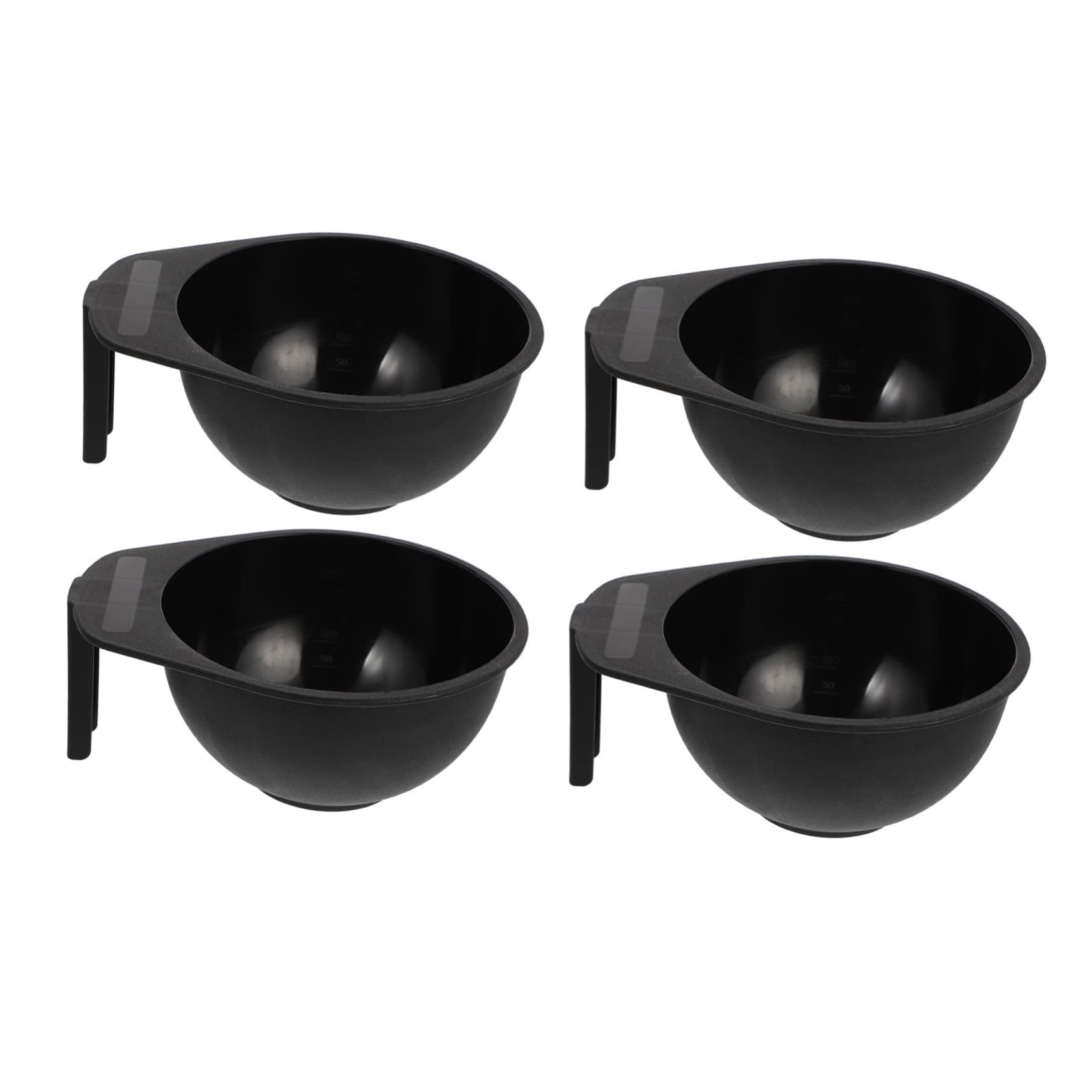 IWOWHERO Mixing Tint Bowl 4 Pack Plastic Dyeing Bowl Hair Stylist Tool for Easy Mixing No Mess
