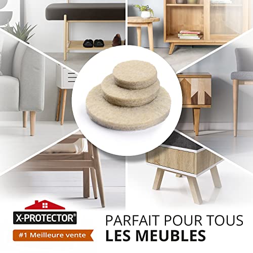 Image of Furniture Pads Floor Protectors X-PROTECTOR 235 PCS - Felt Pads Chair Legs