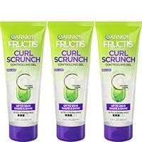 Garnier Fructis Style Curl Scrunch Controlling Gel for Shape & Shine, 6.8 Fl Oz, 3 Count (Packaging May Vary)