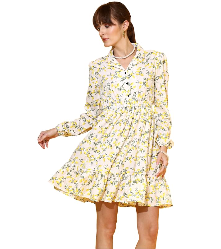 Image of Sheetal Associates Women's Casual Full Sleeve Crepe Shirt Dress