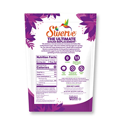 image for Swerve Ultimate Sugar Replacement Sweetener, Confectioners Sugar Subst