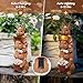 LXOUMEI Solar Bunny Statues Outdoor Decor, Garden Sculptures with Welcome Sign Funny Rabbit Figurines for Yard Art Lawn Ornaments Porch Patio Balcony - Birthday Gifts for Women Mom Grandma