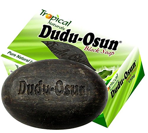 Dudu Osun Pure Organic African Black Soap 150g(Pack of 3) - Effective for Acne Treatment, Eczema, Dry Skin, Scar Removal, Dandruff, Pimples Mark Removal, Anti-fungal Face & Body Wash