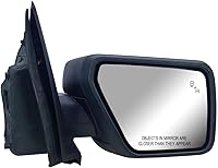 Vista 1 de Espejo de repuesto para puerta lateral derecha del pasajero, cubierta texturizada plegable manual con parpadeo y ajuste de potencia con vidrio