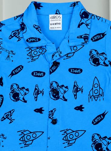 Image of 3BROS Baby Boys & Baby Girls Pure Cotton Clothing Set Casual Half Sleeves Shirt with Shorts Set For Boys & Girls