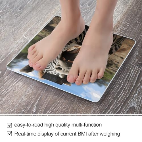 Báscula digital de baño con plataforma de vidrio templado miniatura 5