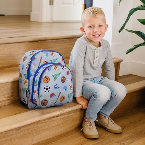 Image of Wildkin Kids 12-Inch Toddler Backpack - Lightweight School Bag for Daycare & Travel, Ages 3-7