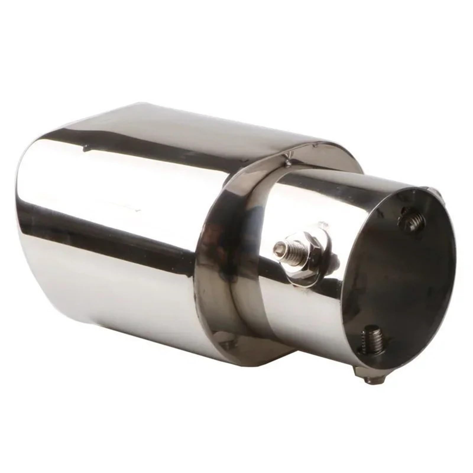 Vehicle Silencer 63mm uniwersalny samochód Auto kwadratowa końcówka tłumika rury wydechowej rura ze stali nierdzewnej chromowane wykończenie zmodyfikowany(Curved)