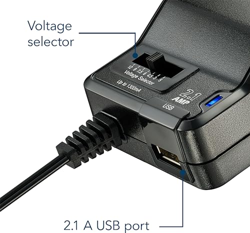 Image of Insignia Universal AC Adapter with USB port (NS-AC1200-C)