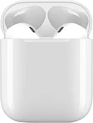 Fone de Ouvido Sem Fio Bluetooth 5.4 - Compatível Todos Celulares Com Microfone e Redução de Ruído, Academia Corrida Musicas Graves Potentes Controle Touch, Branco