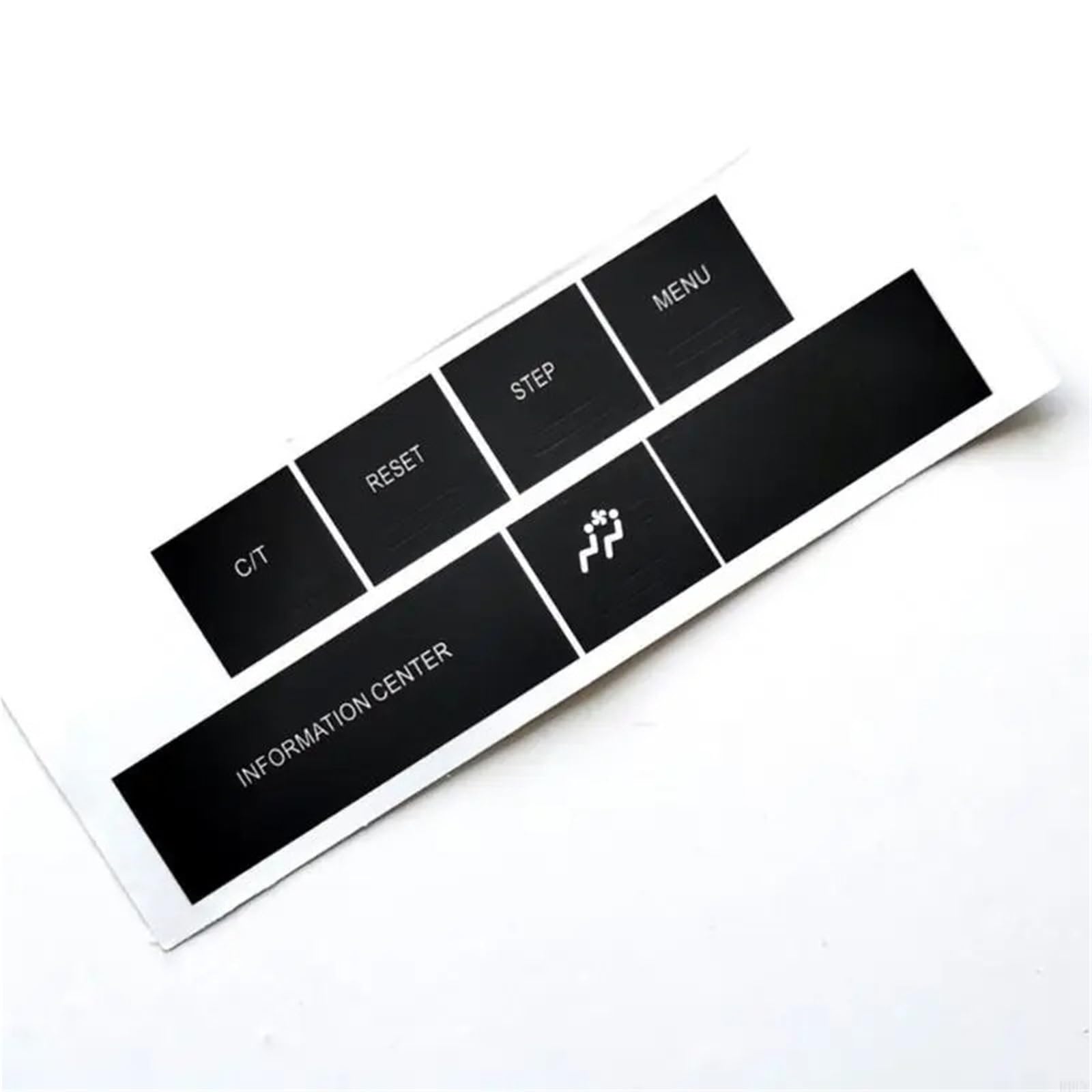 Dash Button Stickers Compatible with Jeep for Control 2005-2009 Car Center Console Button Repair Stickers Information Accessories
