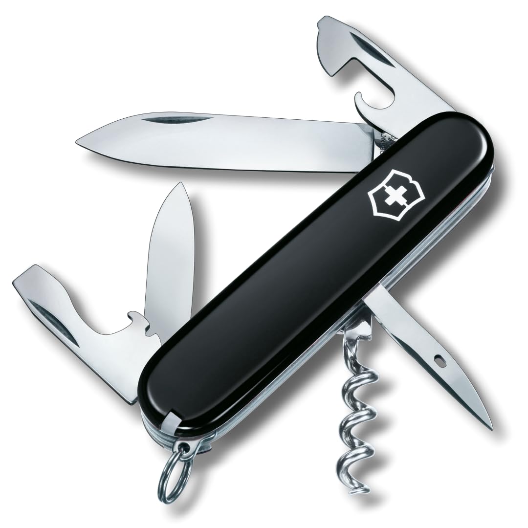 Victorinox Swiss Army Knife - Spartan - 12 Functions, Multitool - Black, 91 mm (1360330)