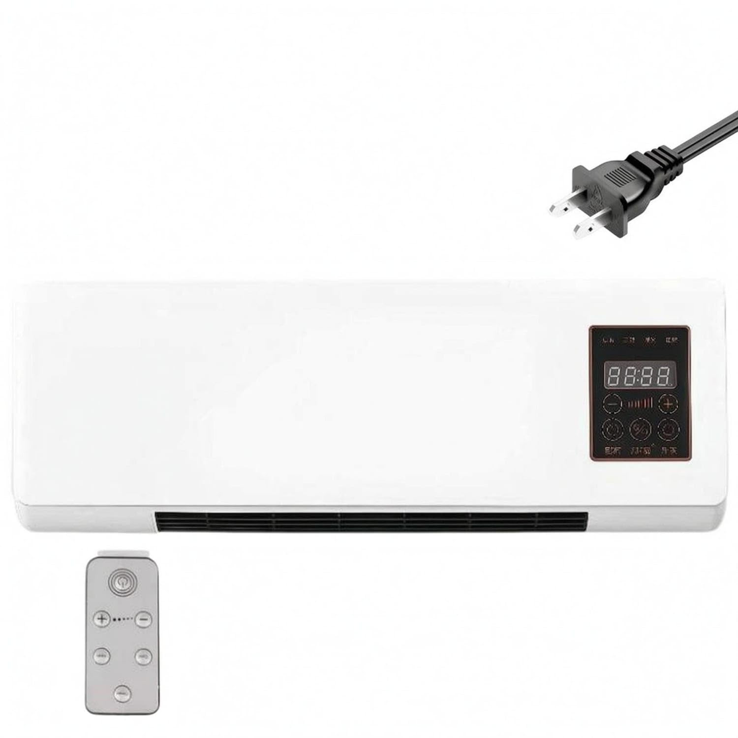 Digital Control Panel Indoor Cooling and Heating Unit Front Grille Wall-Mounted Air Conditioner Modern Design Air Conditioner Heater Combo Two-functionUse for Bedroom-image-42