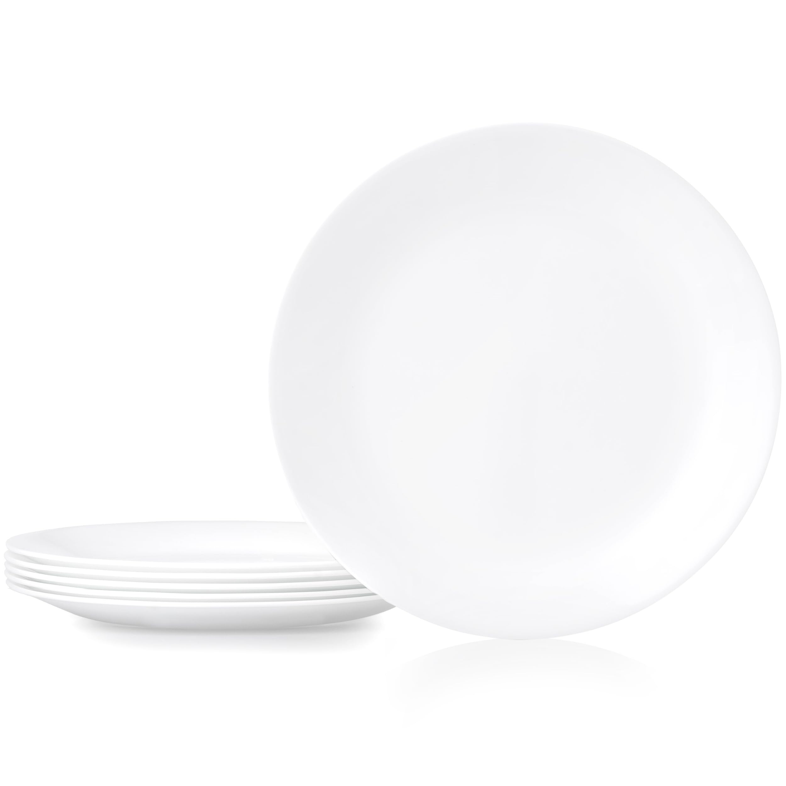 Corelle Winter Frost White Dinner Plates Set (10-1/4-Inch, 6-Piece)