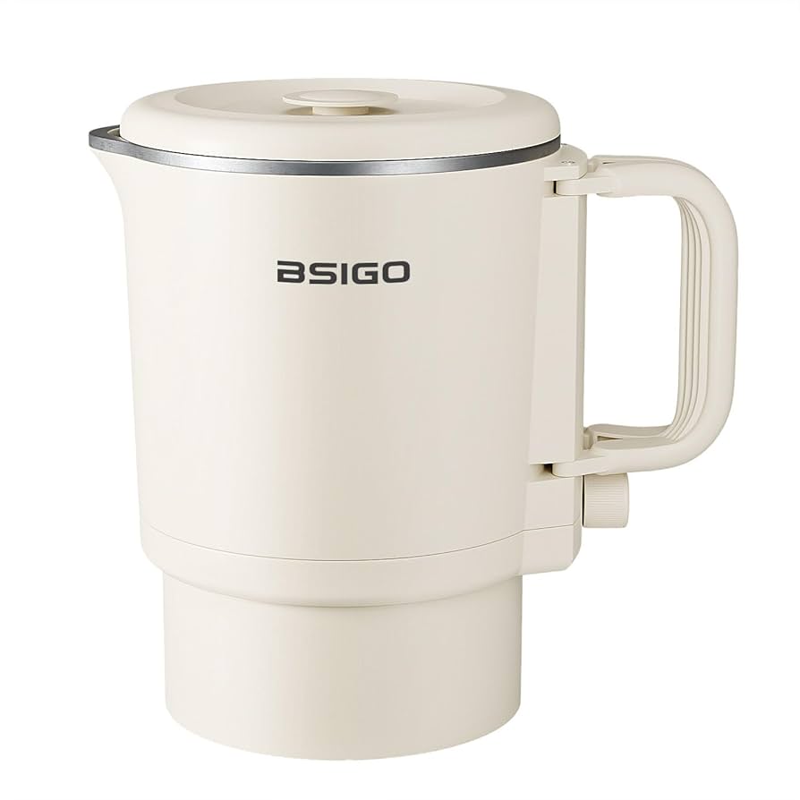 Amazon | 旅行折り畳み式電気ポータブルケトル、折り畳み式