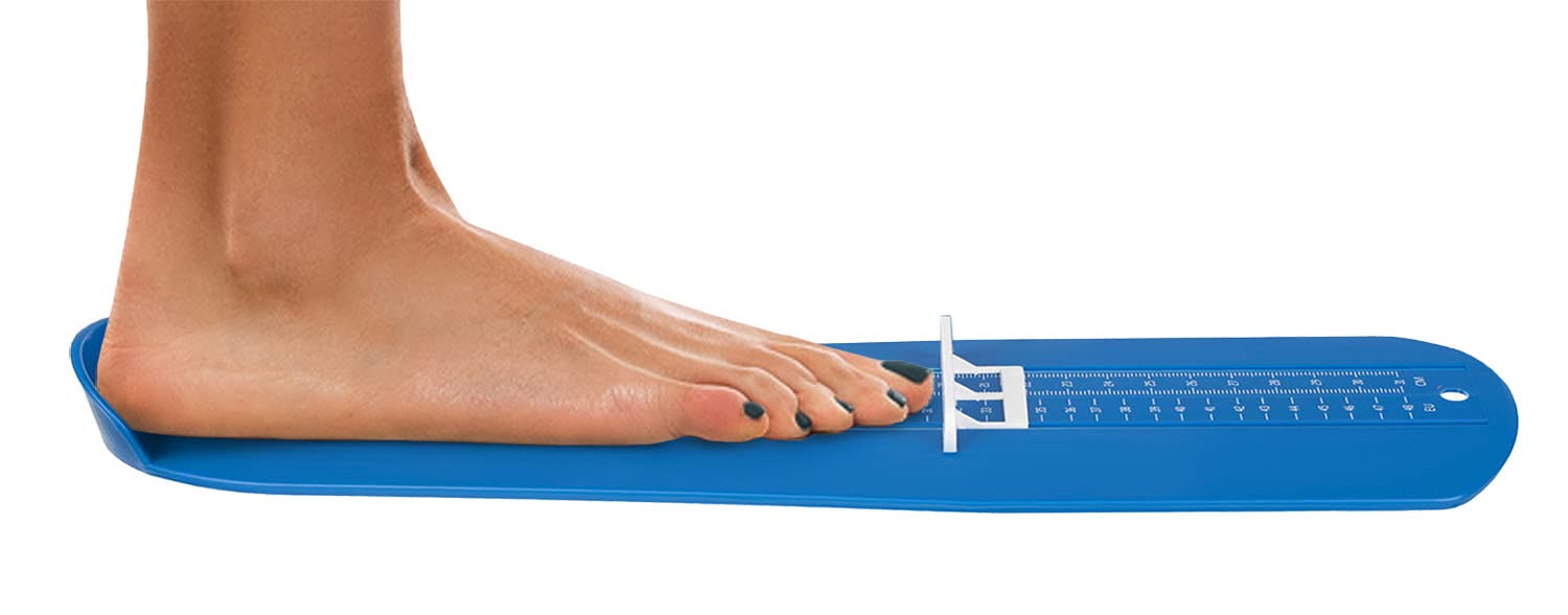 Appareil de mesure des pieds pour enfants et adultes, pointures 15-48, bleu, 16712