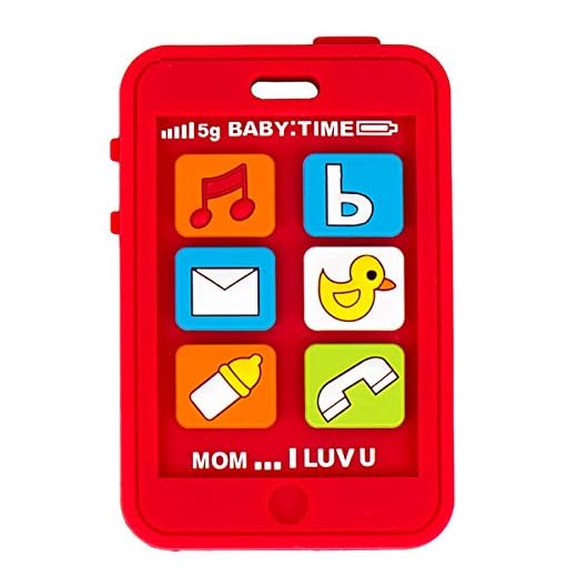 Silli Chews Red Baby Teether Cell Phone Silicone Teething Toy Infant Pain Relief Apple iPhone Shaped Smart Phone | Cute Baby Phone