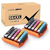 v4ink 564 XL 564XL Compatible Ink Cartridge Replacement for HP 564 564XL Compatible with Photosmart
