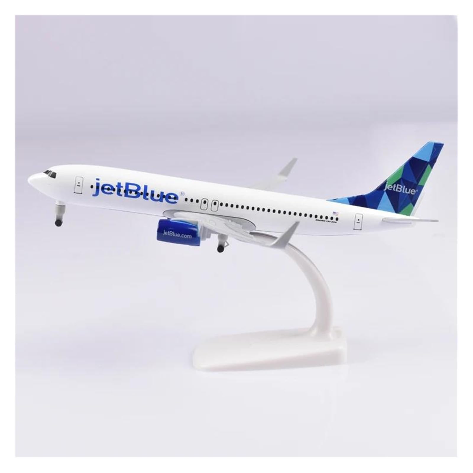 Fighter Jet Modelo de avión 20 cm JetBlue Airlines B737 Modelo De Avión Modelo De Avión De Metal Fundido A Presión Boeing 737