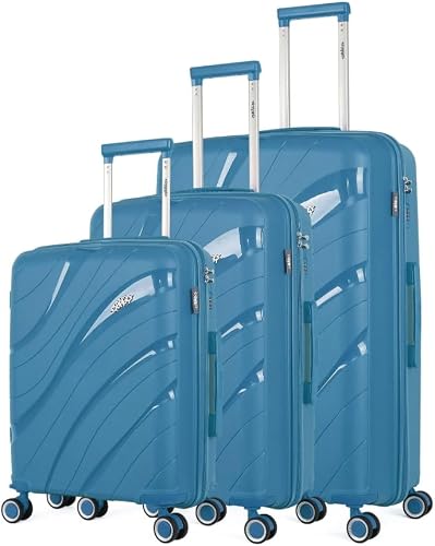 3PCS Hardshell Trolley Luggage Set - Blue