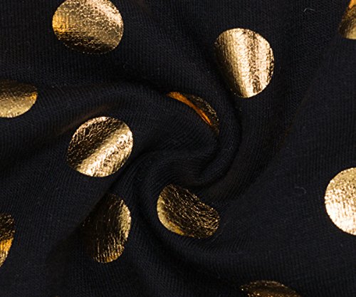 Ding Dong Baby Girl Summer Princess Gold Dots Sleeveless Romper+Headband3