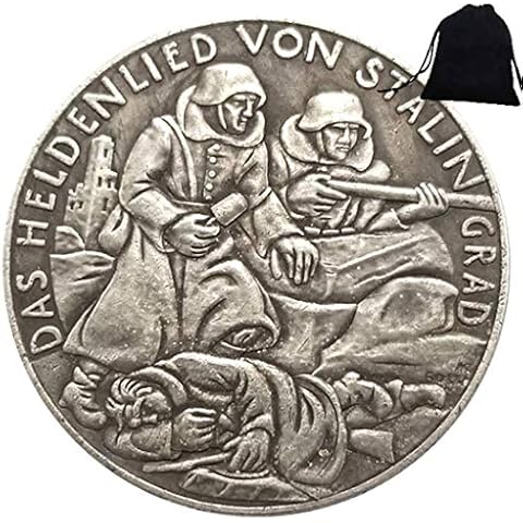 FKaiYin 1943 Historical German Coins-Hand Carved European Coins- Uncirculated Commemorative Old Coin - Teaching Tool for Kids-It's Handmade Crafts Future experience Cover