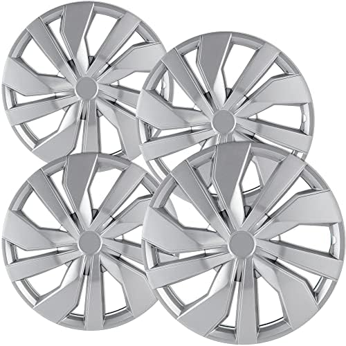 OxGord Hubcaps 15 inch Wheel Covers (Set of 4) Hub Caps for 15in Wheels Rim Cover