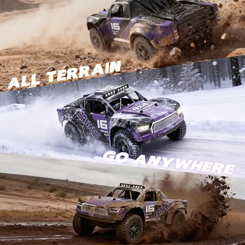 Image of X-TMAGA Remote Control RC Cars 1:16 Monster Truck Toys Cars for Adult & Boys, 4WD Off-Road, Metal Transmission Parts, High Speed Fast 40+ KPH, 4X4 Waterproof with 2 Rechargeable Batteries (HS16-83)