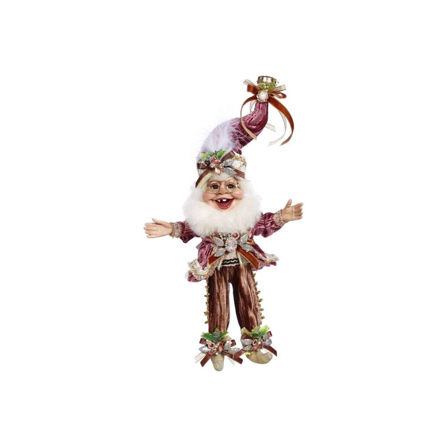 Elfe de Noël 2024 Mark Roberts Joie to The World figurine de decoration table taille S 25cm