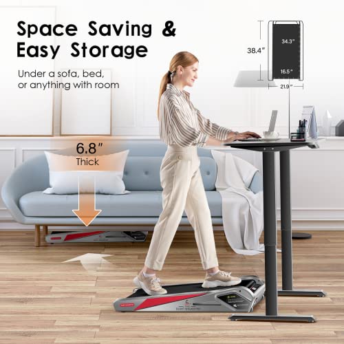 Egofit Walker Pro M1 – Compact 5% Incline Under-Desk Treadmill with App Control — view 7