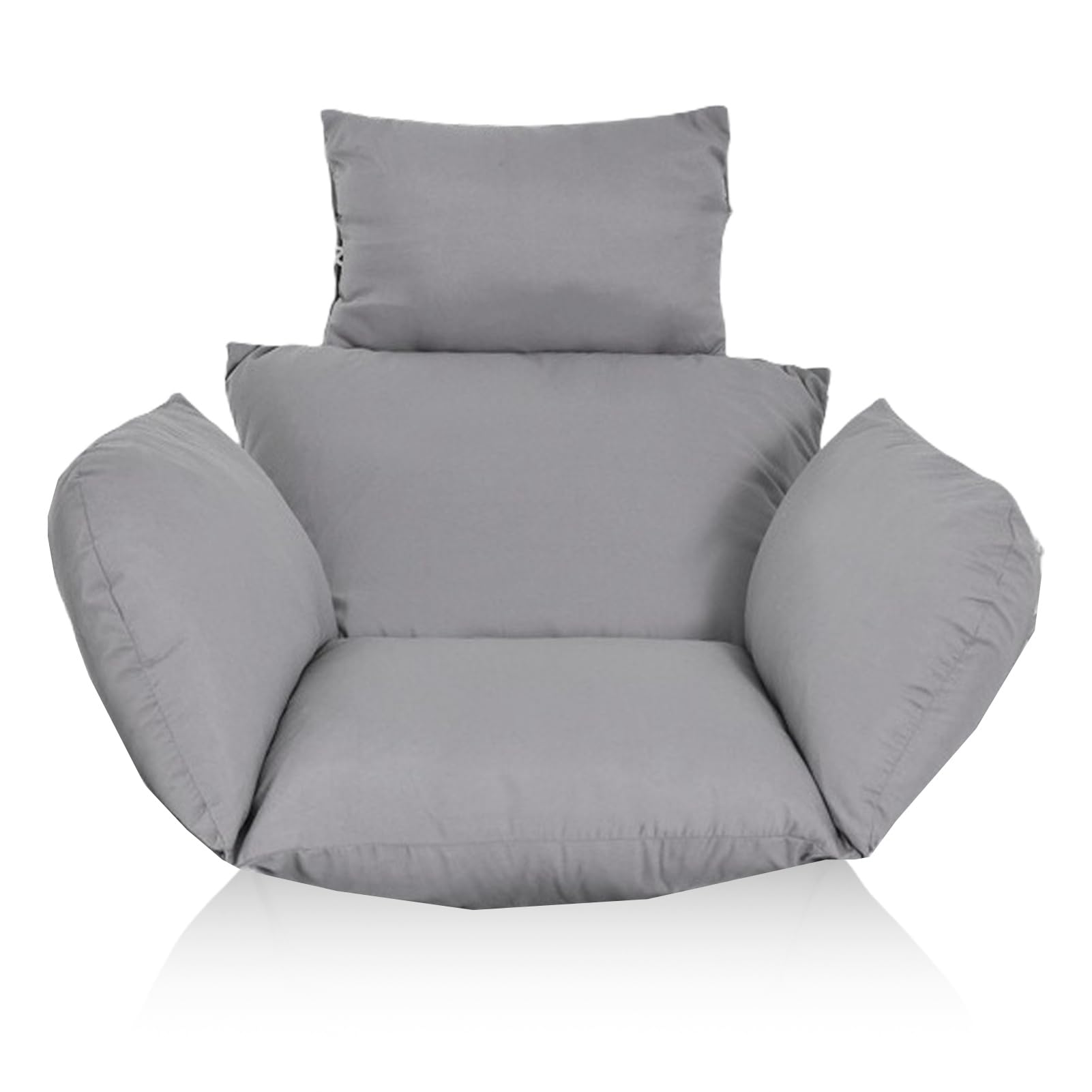 Cuscini Sedie Sospese, Morbido Cuscino per Sedie Sospese per Patio con Cuscino per Esterni E Interni. Cuscino per Sedie a Dondolo per Uova, Rimovibile E Lavabile (M,Grey)