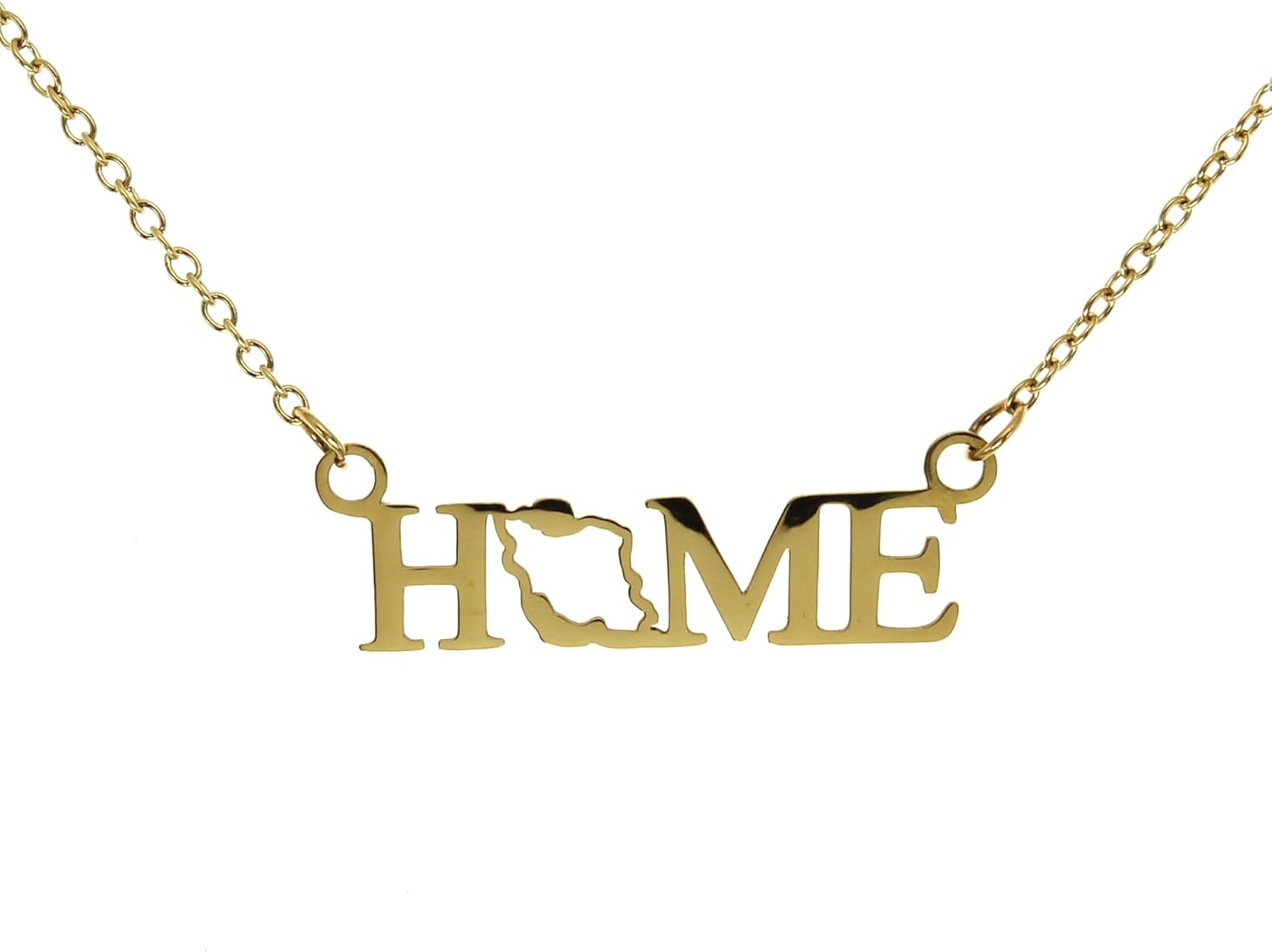 Iran map home necklace